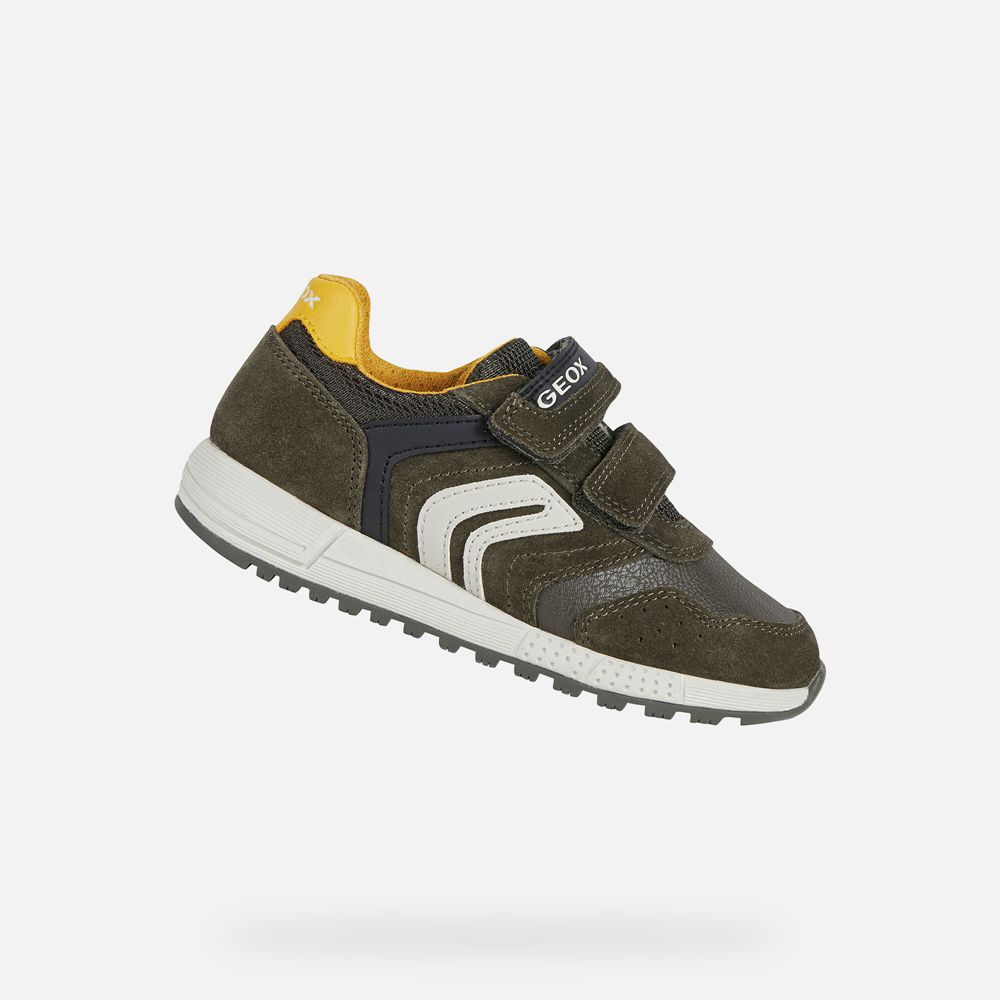 Geox Sneakers Olive Alben - Geox Boys Shoes - KPESOJ894